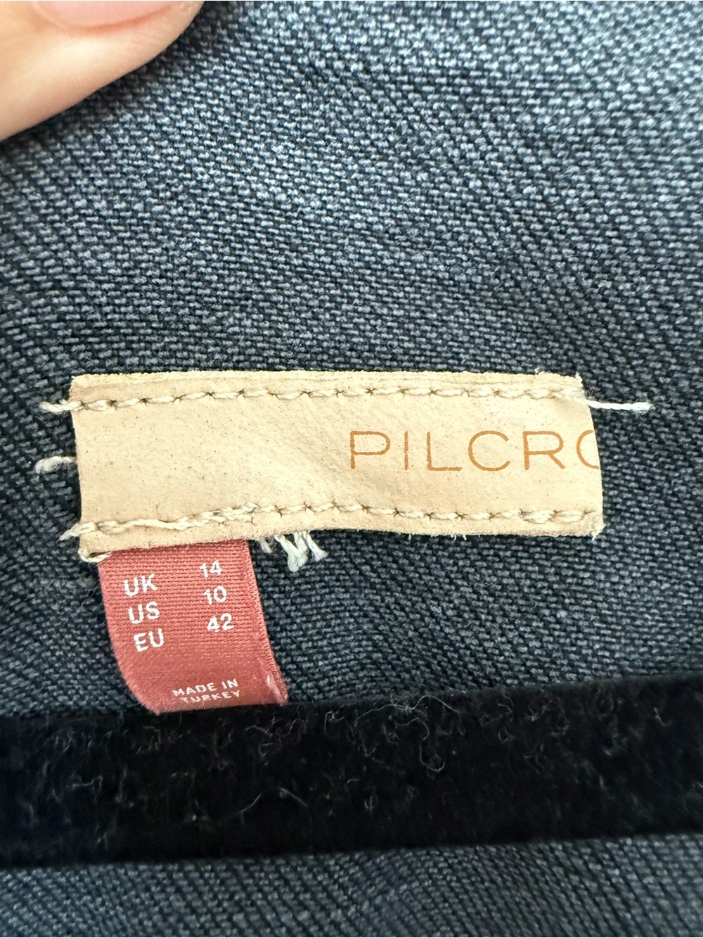 Anthropologie Pilcro Black Denim Jumpsuit Overalls Size 10 - Picture 5 of 6